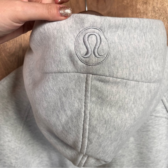 Lululemon Scuba Oversized Half-Zip Hoodie Heathered grey - Picture 7 of 12